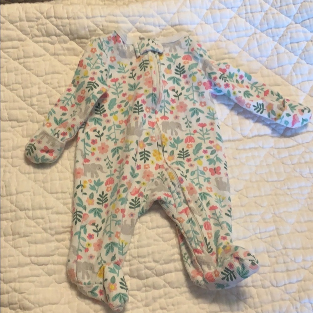 Carter’s NB onesie with hand covers